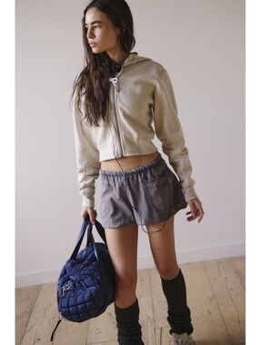 🪷NWT Free People FP Movement Hot Shot Bubble Set In Gunmetal Gray, Size XL